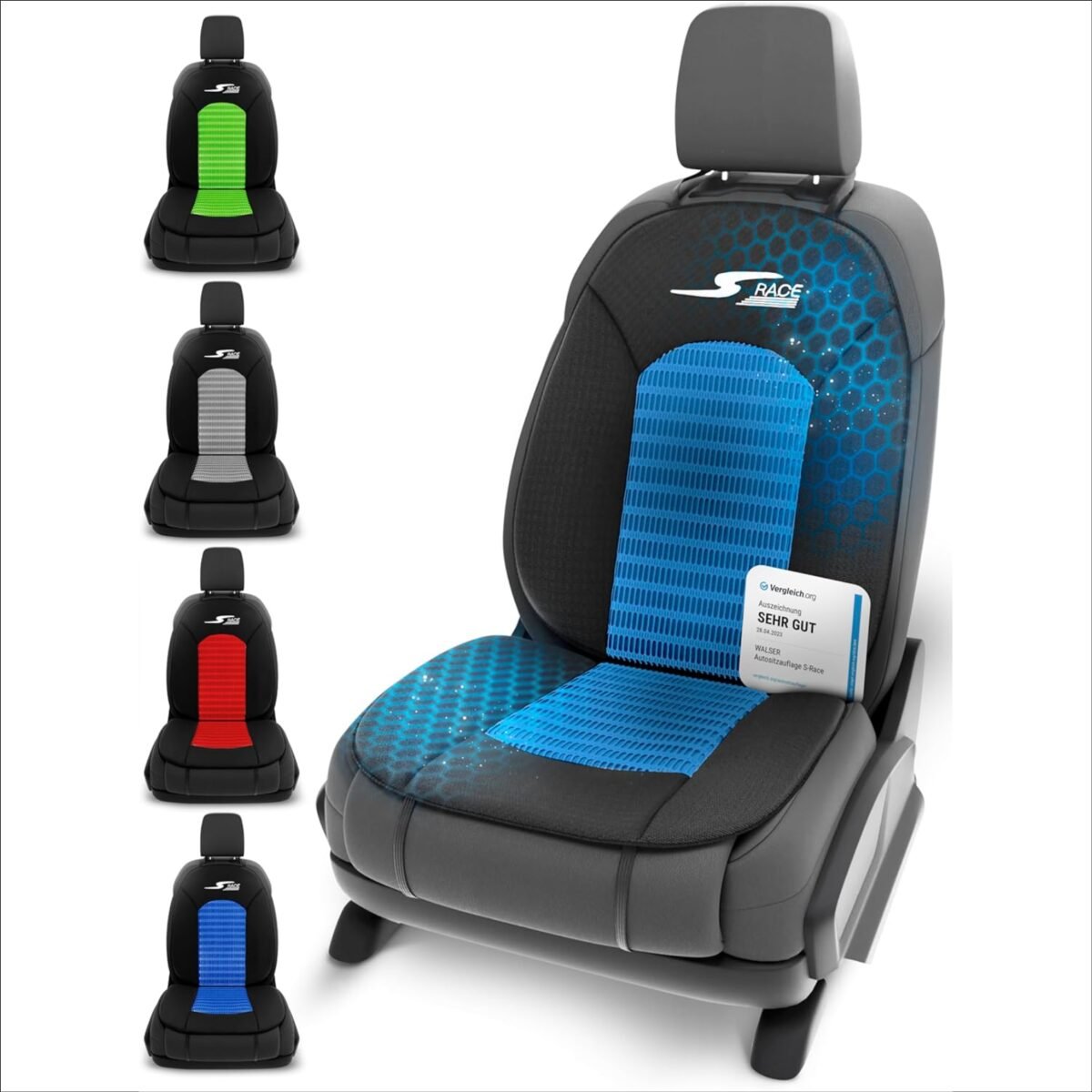 Car Comfort 11653 Seat Cushion S-Race, blue