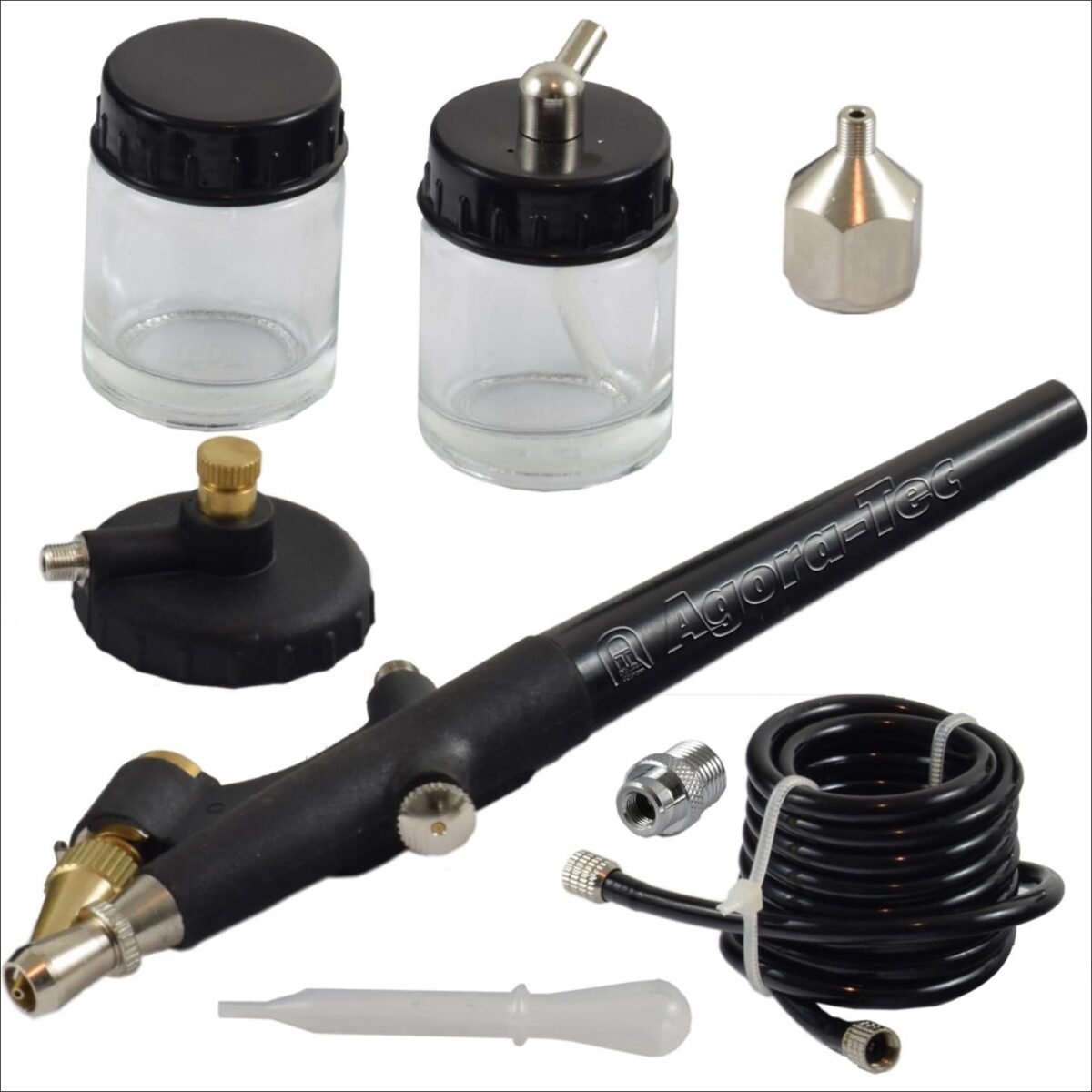 Agora-Tec® Airbrushpistole einfachwirkend AT-ASA-01