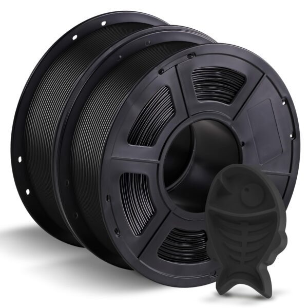 ANYCUBIC PETG Filament 1.75 mm, Dimensional Accuracy +/- 0.02 mm, 3D Printing Filament for 3D Printers, Vacuum Packaging, Tidy Spool, Black, 1 kg